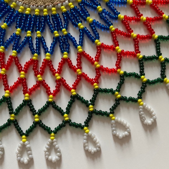 Colorful Beaded Doily - Picture 2 of 3